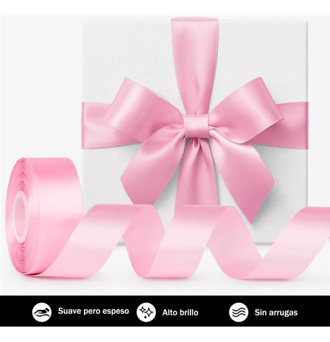 5 Rollos Satinado Decoration Colors Liston 4 Cm 228 Metros