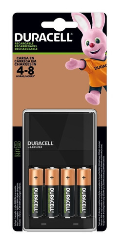 Cargador + 4 Pilas Aa De 2500mah Recargables - Duracell