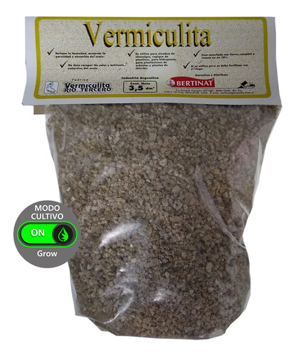 Vermiculita 3,5 Dm3 Bertinat - Sustrato Humedad Nutrientes