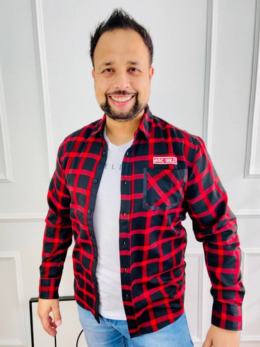 Imagem 2 de 5 de Camisa Masculina Xadrez