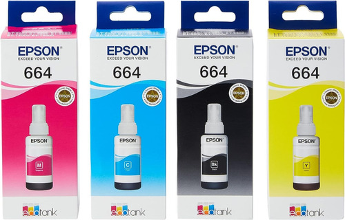 Tinta Epson 664 70ml  L110/120/121/200/210/l220/300/310/350