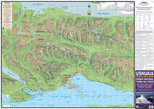 Mapa De Trekking Parque Nacional Tierra Del Fuego