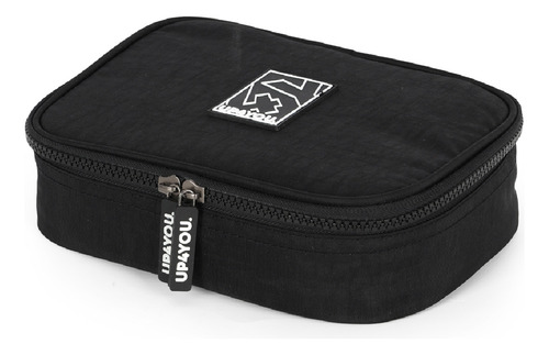 Estojo Escolar Juvenil Box Capacidade 100 Lápis 36 Elásticos Cor Preto Liso