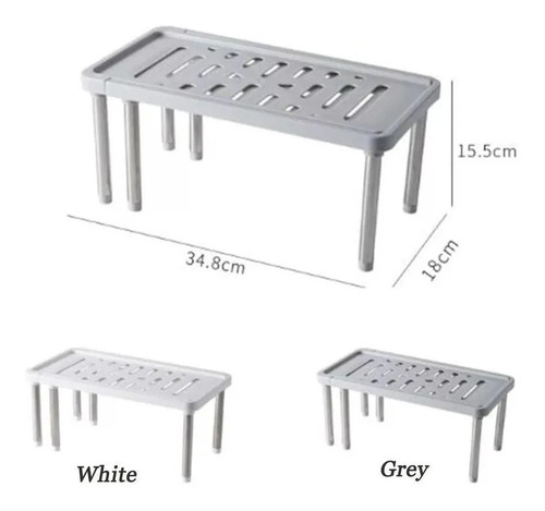 Imagen 4 de 6 de Estante Organizador Alacena Extensible Cocina Separador