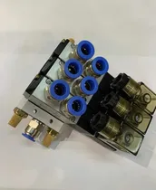 Comprar Bloco Manifold Pneumático Com 3 Válvulas 5u002F2 Vias 1u002F4 24vca