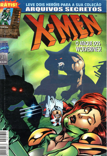 X-men N° 131 - Com Cards - 84 Páginas Em Português - Editora Abril - Formato 13,5 X 19 - Capa Mole - 1999 - Bonellihq Cx01 Mar24