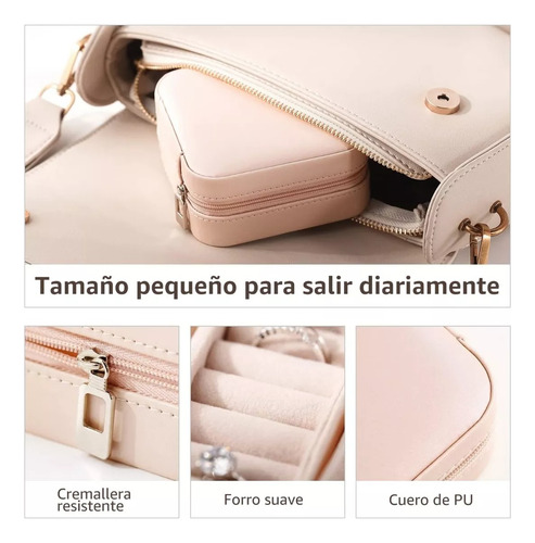 Imagen 5 de 7 de Joyero Estuche Portátil Organizador De Viaje
