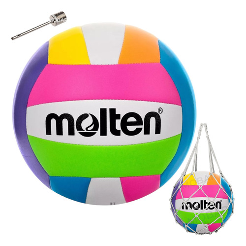 Pelota Volleyball Balon Voleibol Voley Molten Ms500 Neon N°5