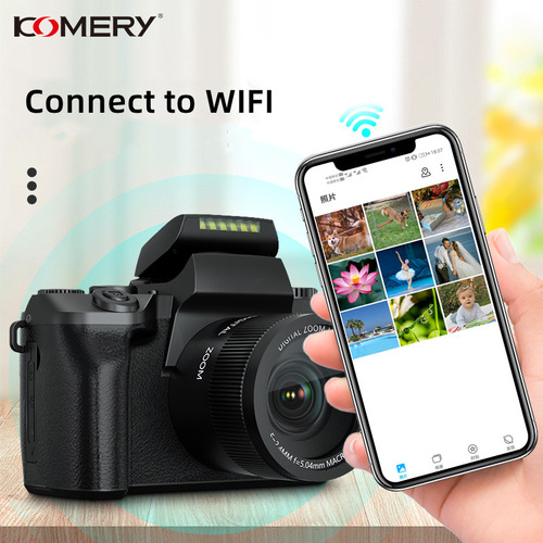 Cámara De Vídeo Digital Slr Dsl, Videocámara 4k Hd De 64mp