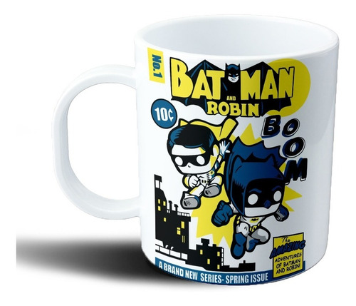 Taza Plastica Batman - Robin