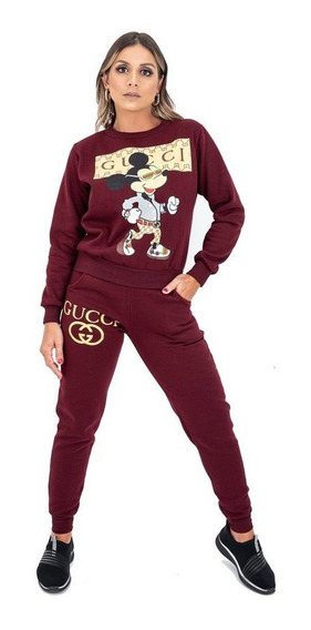 conjunto moletom feminino mickey