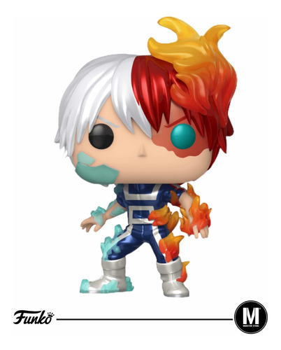 Funko Pop Todoroki #372 Metallic Mha Exclusive Box Warehouse