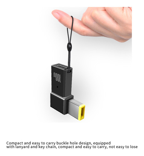Convertidor De Enchufe Usb C Hembra A Pd Cuadrado De 100 W,