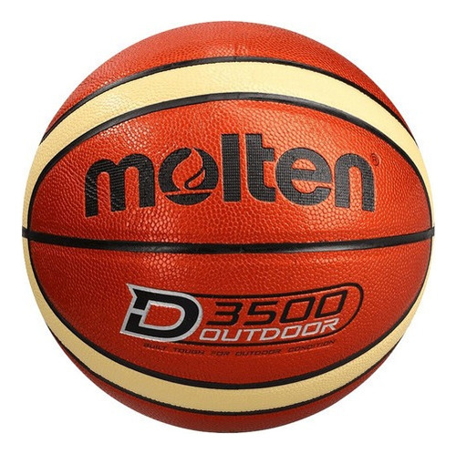 Balón Baloncesto B7d3500 Molten Piel No.7 Basquetbol Duela Color Naranja