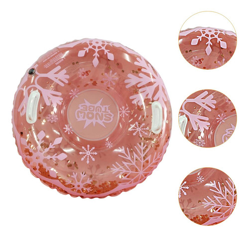 Tubo De Nieve Inflable Trineo De Nieve Inflable Rosa