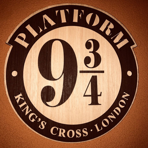 Cuadro Cartel King's Cross 9 3/4 Harry Potter