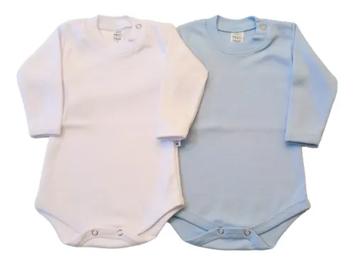 Pack X 2 Body Bebe Algod n Manga Larga Oferta Unisex