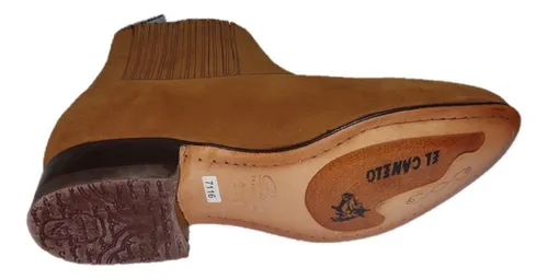 Botines el 2025 canelo plata