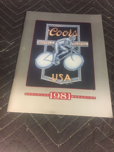 Coors International Bicycle Classic 1981 Magazine W/ 2 I Uue