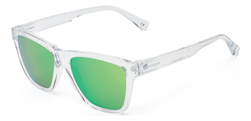 Gafas De Sol Polarizadas Hawkers One Ls Hombre Y Mujer Lente Verde Armazón Transparente