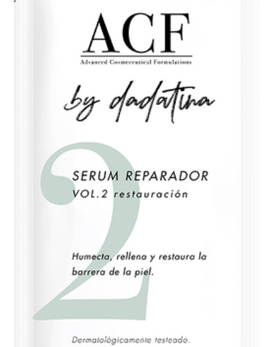 Imagen 1 de 2 de Acf By Dadatina Serum Reparador Vol2 Regenerador Refill 30ml Tipo De Piel Todo Tipo De Piel