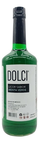 Licor De Menta Verde Dolci 1000 Ml
