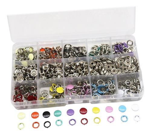 Botones De Broches De Metal Broches Huecos 100 Sin Alicates