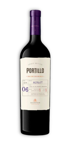 Vino Portillo Merlot 750ml Salentein Wines Valle De Uco