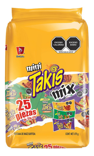 Mini Takis Mix 25 Unidades 35g C/u