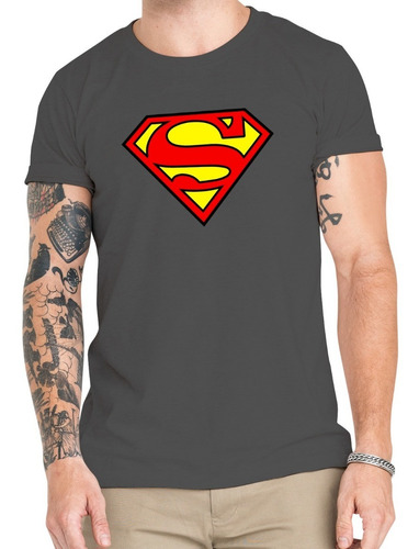 Polera Superman Clásico Algodón Orgánico Dc6