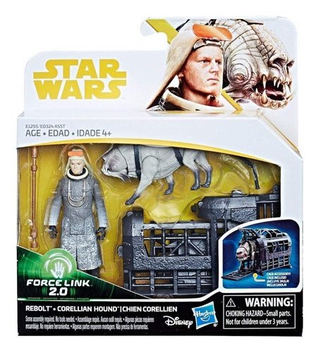 Muñeca Star Wars Force Link 2.0 Rebolt y Corellian Hound