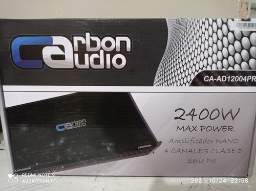 Imagen 4 de 5 de Amplificador Carbon Audio 4 Canales Ca Ad12004pr