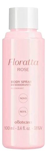 Refil Desodorante Body Spray Floratta Rose O Boticário