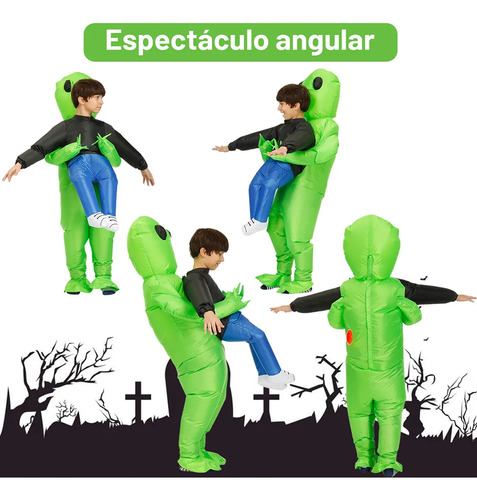 Alien Inflable Disfraz Traje Mujer Hombre Navidad Halloween
