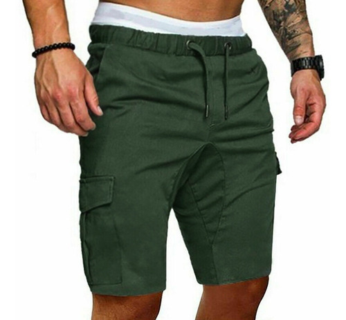 Imagen 4 de 8 de Bermuda Cargo Hombre Gabardina Talles Grandes Especiales