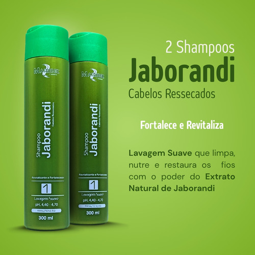 2 Shampoos Jaborandi Lavagem Suave Mairibel - 2x 300ml