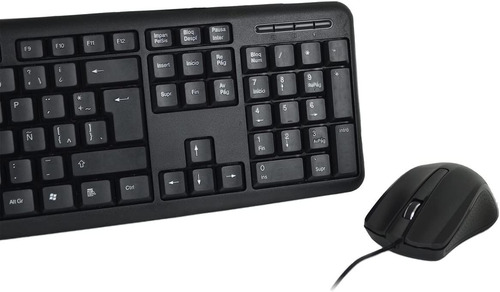 Teclado Y Mouse Alambrico Perfect Choice Usb Pc-201076 Negro Negro