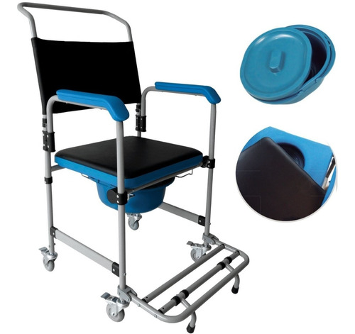 Cadeira Sanitária Higiênica De Banho 150kg D50 Dellamed 