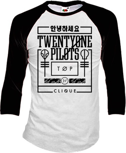 Twenty One Pilots Playeras Manga 3/4 Para Hombre Y Mujer C1