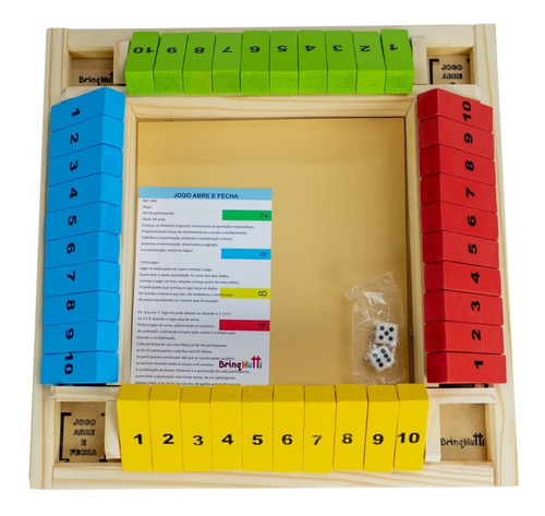 Jogo Dados Tabuleiro Matemática E Raciocínio - Brinqmutti