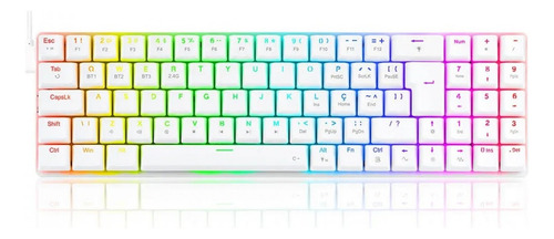 Teclado Gamer Mecânico Redragon Ashe Rgb Switch Blue