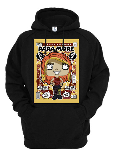 Sudadera Negra Paramor Hayley Williams Moda Cultura Pop