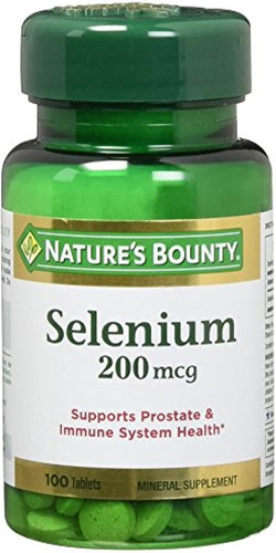 Nature's Bounty Selenium 200 Mcg Tablets 100 Ea