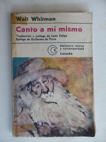 Canto A Mi Mismo - Walt Whitman - Losada - 1979  Buen Estado