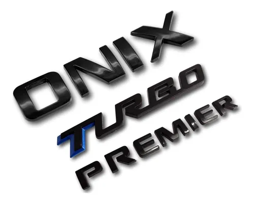 comprar Acessório Emblemas Onix Turbo Premier Preto Chevrolet Onix