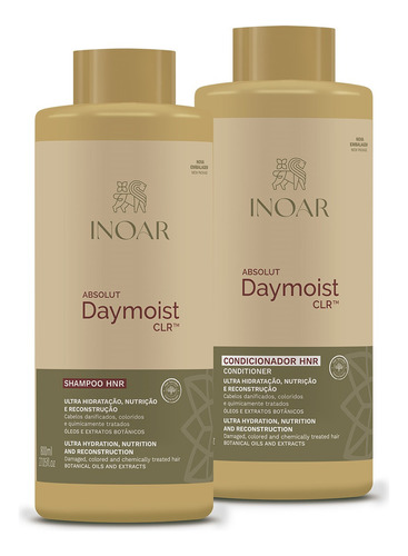  Kit Inoar Absolut Daymoist Duo 800ml