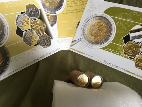 Primeras Monedas 2 Y 5 Soles Lineas Nazca Coleccion Completa