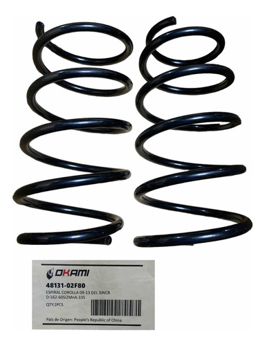 Espiral Delantero Toyota Corolla 2009/2013