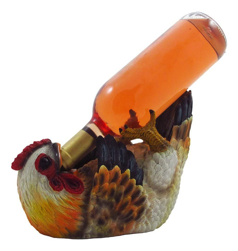 Estatua De Soporte Para Botellas De Vino De Pollo Para Decor