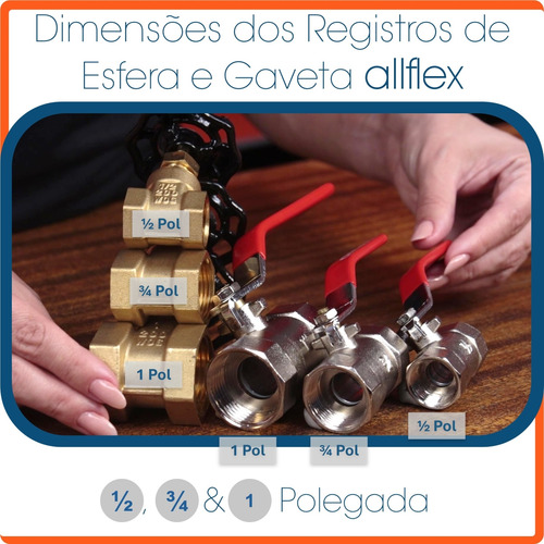 Registro Esfera Allflex Metal 1/2 Polegada